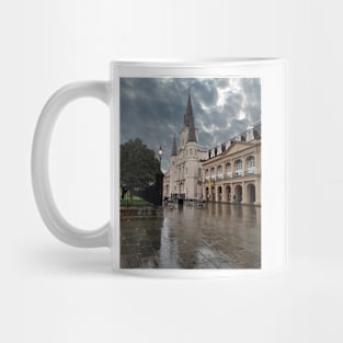 St Louis Cathedral on a Rainy Day Mug